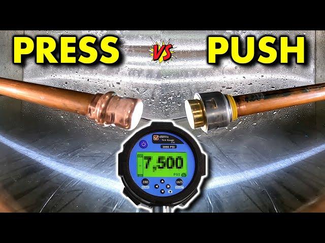 ProPress vs Push Fittings | Pressure Test