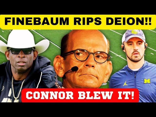 PAUL FINEBAUM RIPS DEION SANDERS!, TENNESSEE FOOTBALL, OHIO STATE FOOTBALL, COLORADO FOOTBALL,