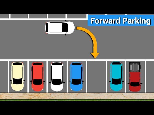 Forward Parking (Step by Step)//How to Park/How to Park a Car #carparking #parking