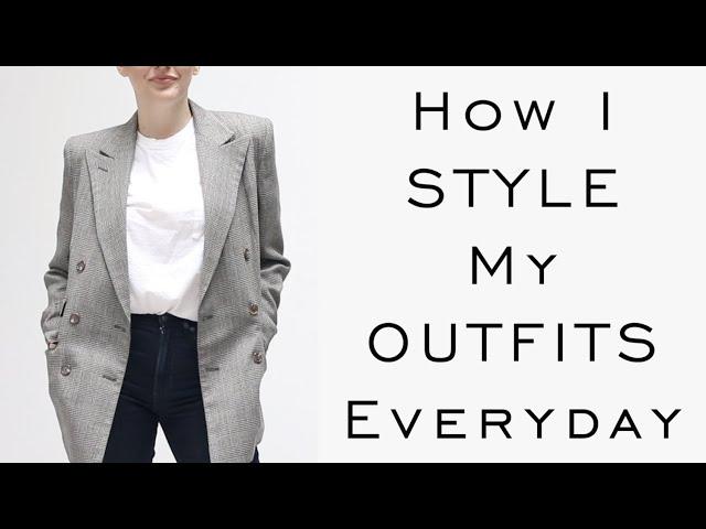 How I Style my Outfits Everyday : Minimalist Wardrobe : Sustainable Fashion : Emily Wheatley