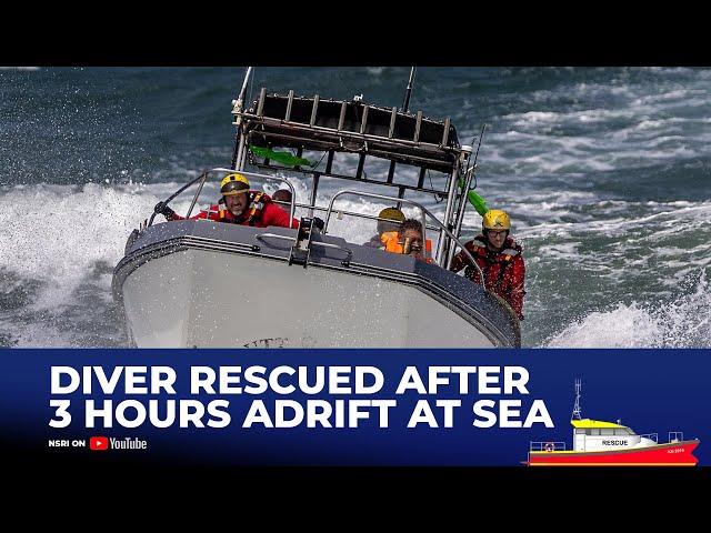 Diver Rescued after 3 hours adrift at sea