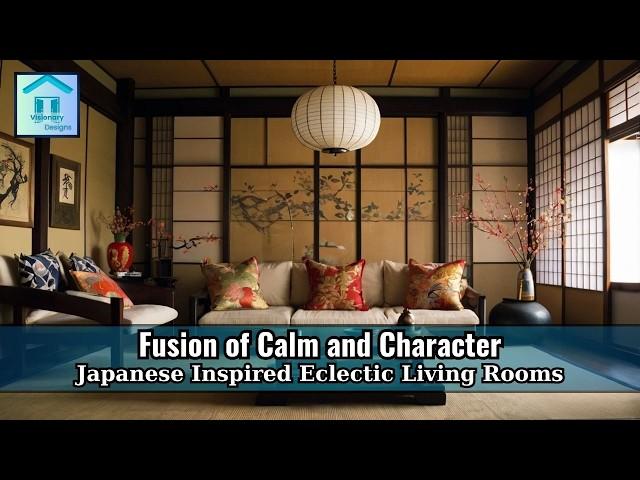 Japanese Inspired Eclectic Living Rooms: A Fusion of Calm and Character