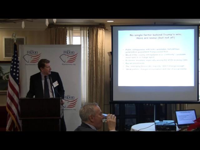 Carroll Doherty of Pew Research Center addresses The Ripon Society