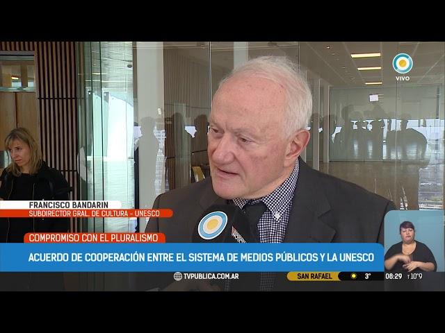 Acuerdo de cooperación entre el Sistema de Medios públicos y la UNESCO | #TPANoticias