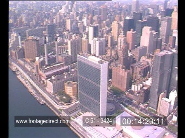 New York Aerial Footage - 1986