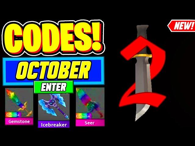 ️New️ ALL WORKING CODES For Murder Mystery 2 October 2024 - Roblox Murder Mystery 2 Codes 2024