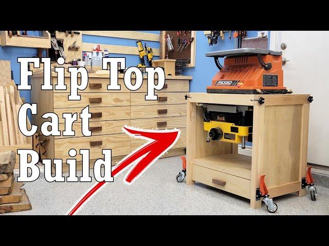 Built To LAST! Next Level Flip Top Tool Cart with FREE Plans!