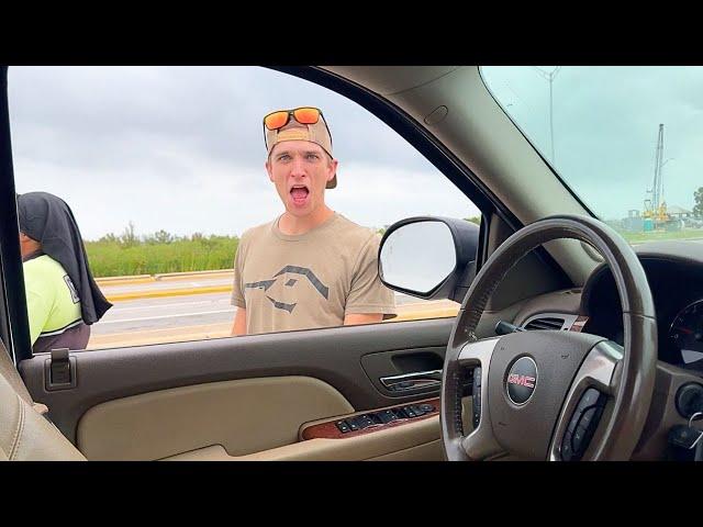We got searched at the checkpoint today! What a Vacation!