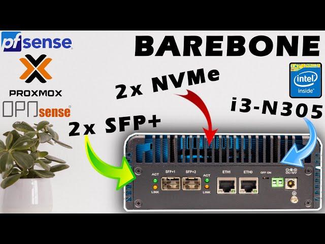 VOLLGAS im HOMELAB - Barebone mit Intel N305, 2x SFP+, 2x NVMe, 2x 2.5Gbit/s