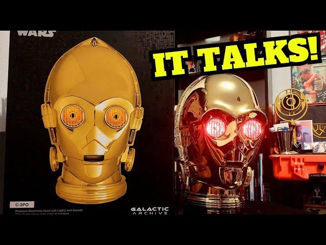 NEW C3-P0 Premium Electronic Head Unboxing and Review