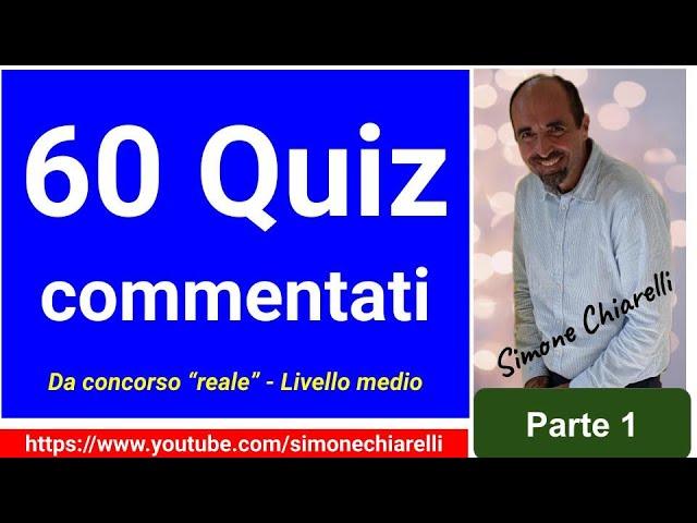 QUIZ in diretta con Simone Chiarelli - livello MEDIO - parte 01 (8/12/2024)