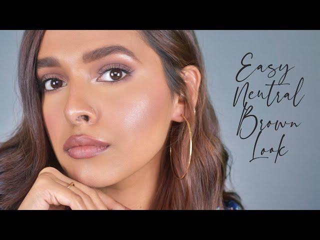 Brown Toned Neutral Makeup Look