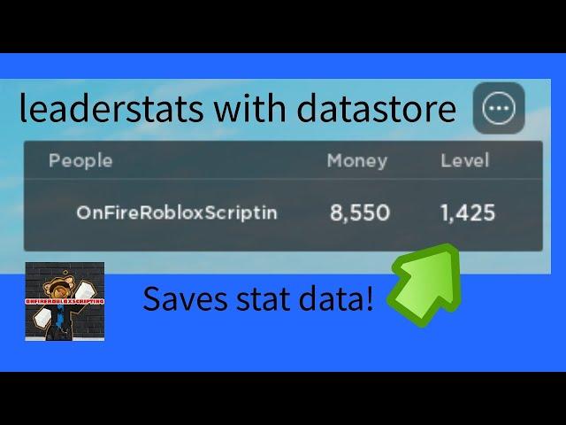 How to Make Leaderstats with Datastore in Roblox Studio!