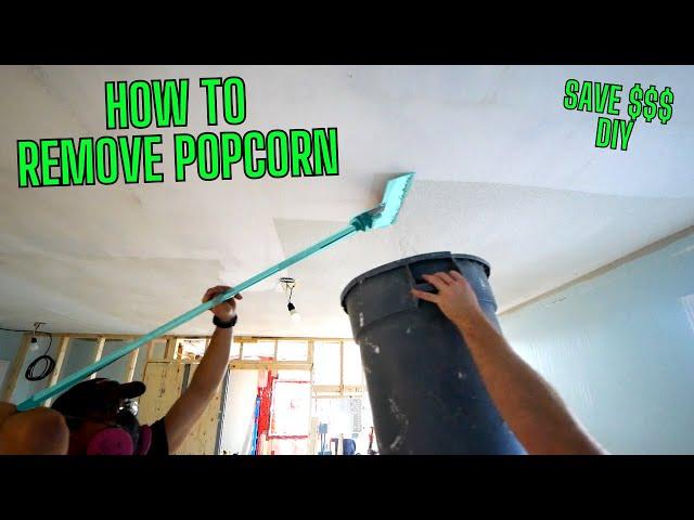 How to Remove a POPCORN CEILING - DIY