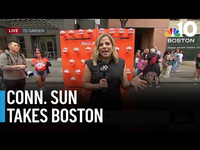 Buzz builds in Boston for 1st WNBA game played at TD Garden