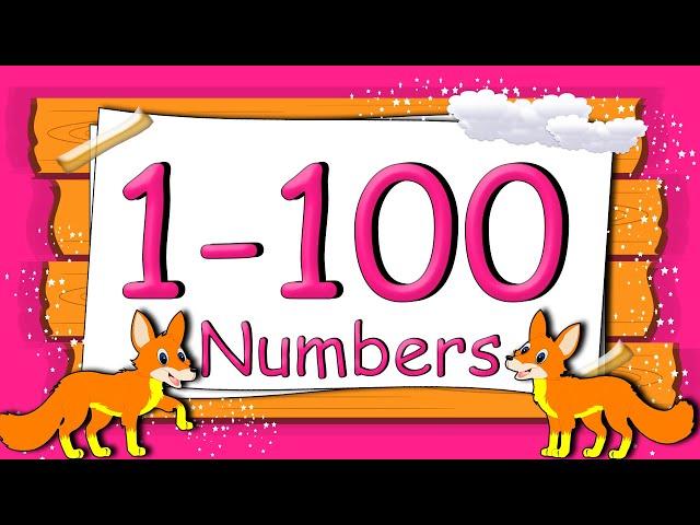 Learn Counting 1-100, Easy Numbers In English For Kids   Beginners, 1 -100 Rhyme, counting 1-100