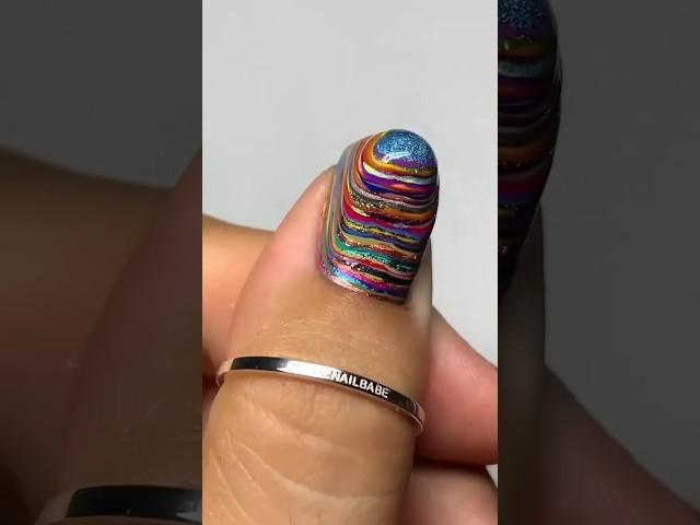 weird nailart with 7 nailpaints  #shorts #ytshorts #notoolnailart #polishmountain #mood #weird #we