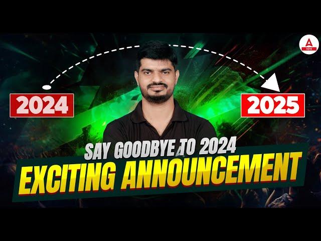 Say Goodbye to 2024 ll  Exciting Announcement ll Adda247 Odia