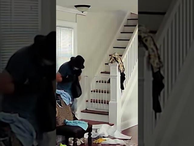 Disturbing exclusive video shows serial burglar inside Queens home