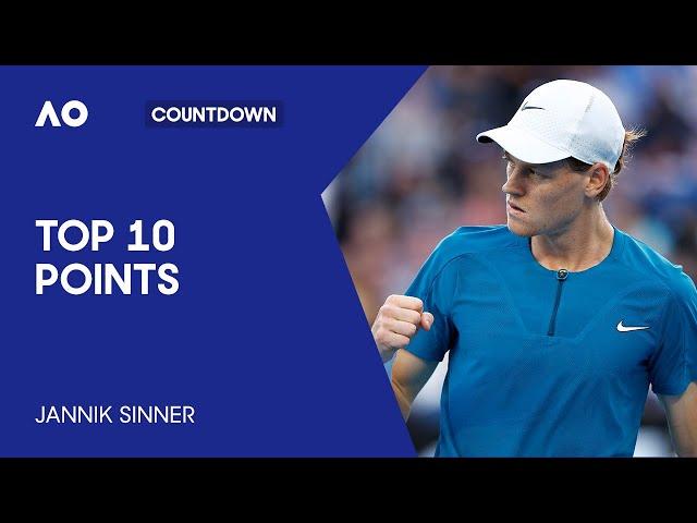 Jannik Sinner's Top 10 Points | Australian Open