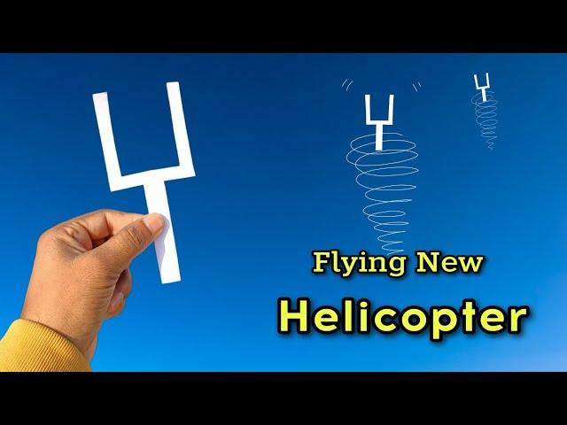 new paper helicopter flying, toy helicopter making, best paper flying helicopter, paper toy, new toy