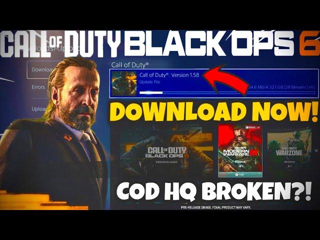 NEW CALL OF DUTY UPDATE 1.58 RELEASED! - WHAT WAS PATCHED? DOWNLOAD IT NOW!