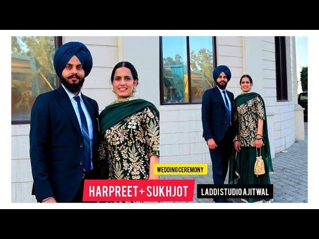 HARPREET KAUR WEDS SUKHJOT SINGH WEDDING CEREMONY LADDI STUDIO AJITWAL 98550-03730