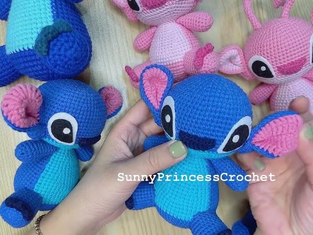 Crochet Stitch and Angel Amigurumi Pattern / Disney Stitch crochet pattern