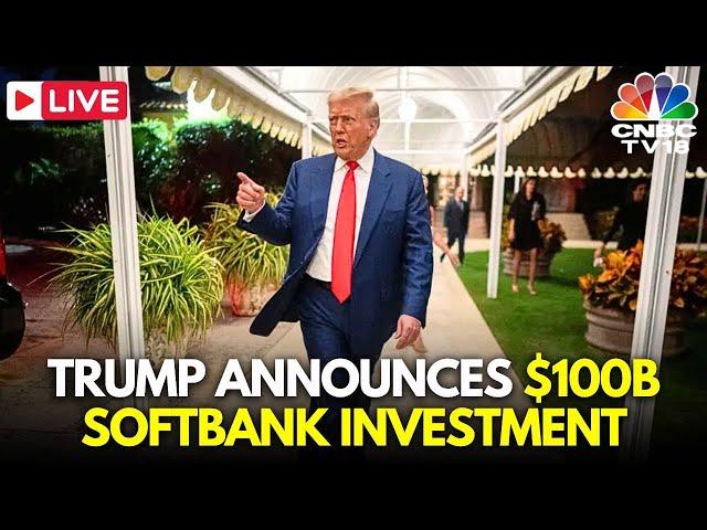 LIVE: Donald Trump Makes Remarks with Masayoshi Son SoftBank CEO at Mar-a-Lago | USA News LIVE |N18G