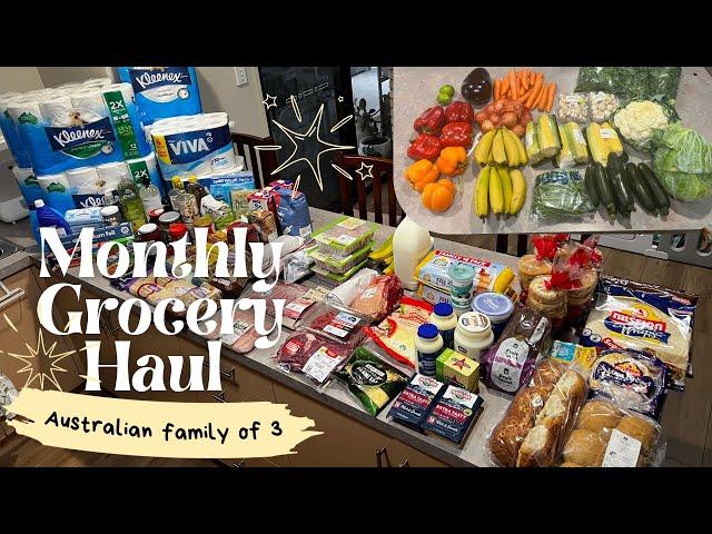 Our MONTHLY Grocery Haul and Fruit and Veg Prep! Aussie mum on a budget 