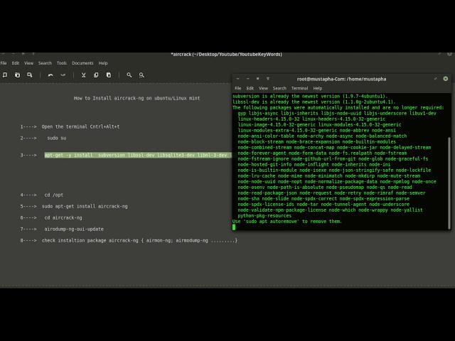 How to Install aircrack-ng on ubuntu/Linux mint