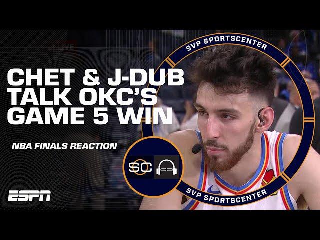 Chet Holmgren & Jalen Williams discuss OKC being 1 win away from NBA title | SC with SVP