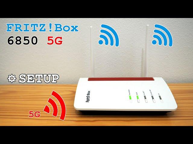FRITZ!Box 6850 5G router Wi-Fi dual band • Unboxing, installation, configuration and test