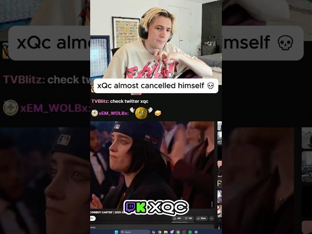 xQc cancelled himself over Billie Eilish  #xqc  #xqcow  #twitch #billieeilish
