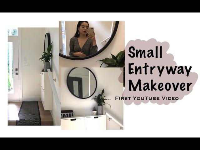 Small Entryway Makeover| Ikea Stall Shoe Cabinet | First youtube video| New Home Decoration