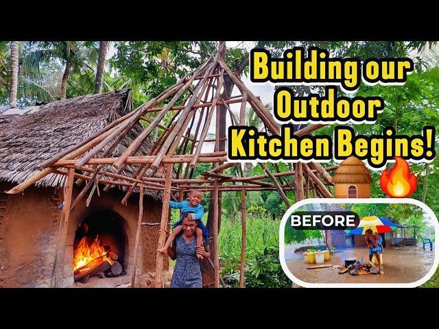 We’re Finally Building Our Outdoor Kitchen!Dream Home Journey & Cooking for Our Workers