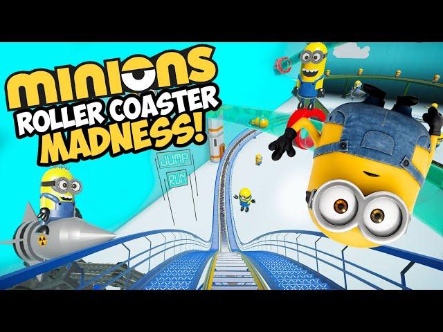 Despicable Me, Minions Madness Roller Coaster! POV Ride Experience