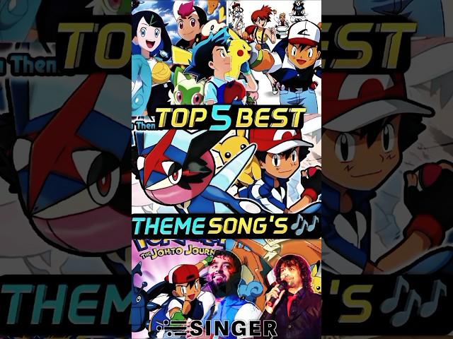 Pokémon Top 5 BestTheme Song's #pokemon #shortsfeed