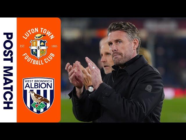 Rob Edwards on West Brom (H) | Post-Match