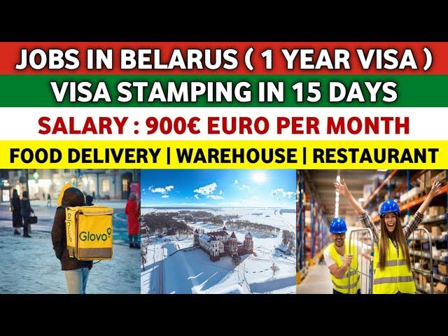 Jobs in Belarus  | Salary 800€ Euro | Food Delivery | Warehouse | Supermarket | Work in Europe 