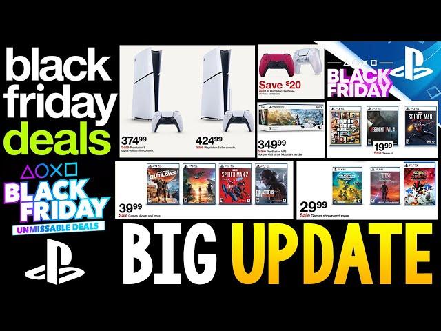 BIG BLACK FRIDAY 2024 PlayStation Deals UPDATE - NEW Black Friday Game Deals REVEALED!