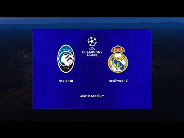 Atalanta vs Real Madrid | Gewiss Stadium | 2024-25 UEFA Champions League | PES 2021