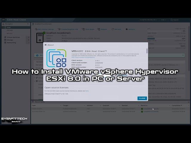 How to Install VMware vSphere Hypervisor ESXi 8.0 on a PC or Server | Complete Step-by-Step Guide!