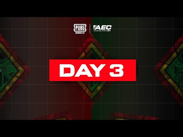 PUBGM | DAY 3 | IESF AFRICAN ESPORTS CHAMPIONSHIP 2024