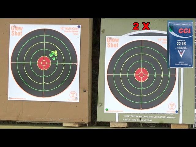 .22 LR Group Comparison Sixteen Ammos at 50 Yards.