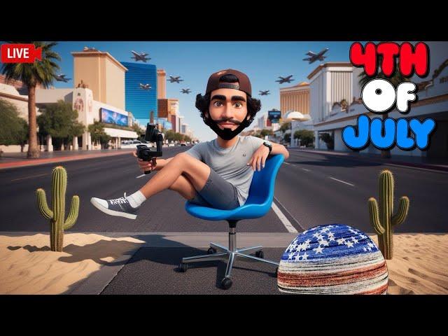 Live| Happy 4th of July!| Walking the Las Vegas Strip