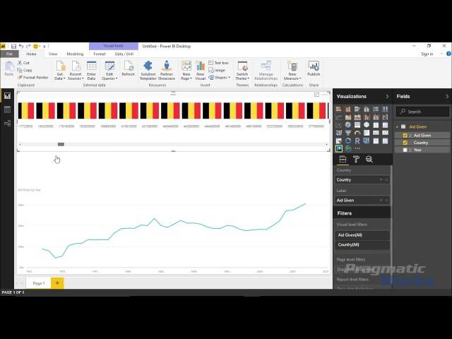 Power BI Custom Visuals - Enlighten World Flag Slicer