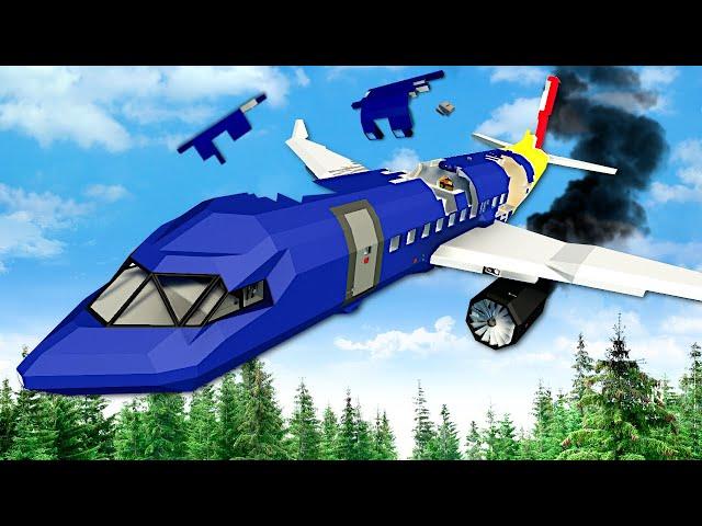 PLANE BREAKS INTO PIECES & CRASHES in Stormworks!