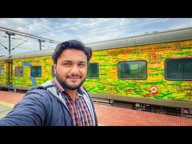 Mumbai Hisar Duronto Express train journey | Indian railways