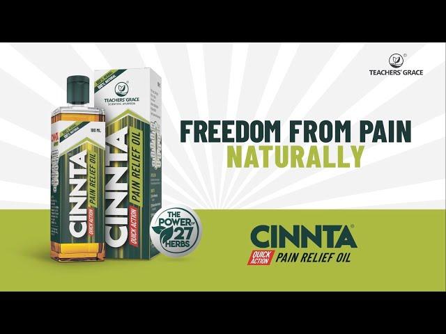 CINNTA Quick Action Pain Relief Oil | Ayurvedic Pain Relief Oil | Teachers' Grace